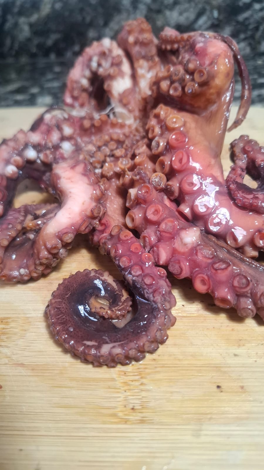 Pulpo crudo de Juan Fernández